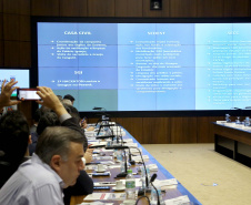 Governador Carlos Massa Ratinho Junior em reunião com os secretários. Curitiba,17/12/2019 Foto:Jaelson Lucas / AEN
