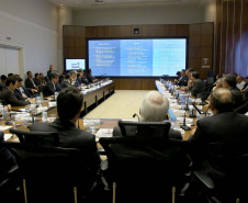 Governador Carlos Massa Ratinho Junior em reunião com os secretários. Curitiba,17/12/2019 Foto:Jaelson Lucas / AEN