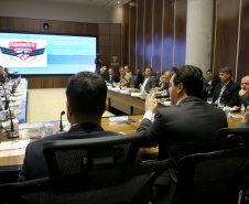 Governador Carlos Massa Ratinho Junior em reunião com os secretários. Curitiba,17/12/2019 Foto:Jaelson Lucas / AEN