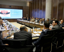 Governador Carlos Massa Ratinho Junior em reunião com os secretários. Curitiba,17/12/2019 Foto:Jaelson Lucas / AEN