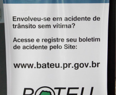 O Departamento de Trânsito do Paraná (Detran-PR) junto com a Polícia Militar do Paraná (PMPR), lançaram a nova versão do Sistema Bateu Urbano e do novo Sistema Bateu Rodoviário. Foto: Ari Dias/AEN