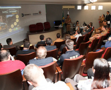 O Departamento de Trânsito do Paraná (Detran-PR) junto com a Polícia Militar do Paraná (PMPR), lançaram a nova versão do Sistema Bateu Urbano e do novo Sistema Bateu Rodoviário. Foto: Ari Dias/AEN
