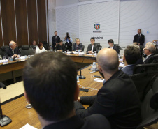 Governador Carlos Massa Ratinho Junior da posse aos novos conselheiros  do Conselho Paranaense de Ciência e tecnologia. Curitiba,17/12/2019 Foto:Jaelson Lucas / AEN