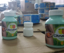 A Polícia Civil do Paraná (PCPR) prendeu 13 pessoas em flagrante, entre homens e mulheres, suspeitas de comercializar medicamentos “emagrecedores” de venda proibida, nesta terça-feira (17), em Curitiba. Os produtos eram ofertados nas redes sociais sem qualquer autorização do órgão responsável e enviados para todo o Estado. Cerca de 15 mil frascos dos remédios foram apreendidos durante a ação. Foto:SESP