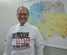O Governo do Estado mobilizou toda a sua estrutura para ações integradas de combate à dengue, durante esta quarta-feira, 18 de dezembro, dando início a série de atividades que serão realizadas ao longo dos próximos meses. Fomento Paraná. Foto: Fomento Paraná