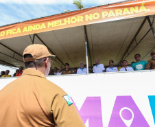 O vice governador Darci Piana participa neste sábado (21), do Lançamento do  Verão Maior 2019/2020. O evento acontece em Matinhos  e marca o início das ações dos órgãos estaduais no Litoral e nas praias de água doce nas Costas Oeste, Norte e Noroeste, durante toda a temporada até 1º de março.  Matinhos, 21/12/2019 -  Foto: Geraldo Bubniak/AEN