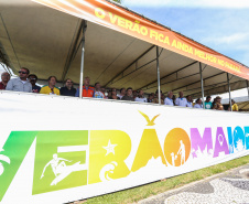 O vice governador Darci Piana participa neste sábado (21), do Lançamento do  Verão Maior 2019/2020. O evento acontece em Matinhos  e marca o início das ações dos órgãos estaduais no Litoral e nas praias de água doce nas Costas Oeste, Norte e Noroeste, durante toda a temporada até 1º de março.  Matinhos, 21/12/2019 -  Foto: Geraldo Bubniak/AEN