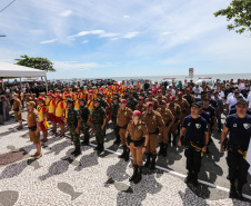 O vice governador Darci Piana participa neste sábado (21), do Lançamento do  Verão Maior 2019/2020. O evento acontece em Matinhos  e marca o início das ações dos órgãos estaduais no Litoral e nas praias de água doce nas Costas Oeste, Norte e Noroeste, durante toda a temporada até 1º de março.  Matinhos, 21/12/2019 -  Foto: Geraldo Bubniak/AEN