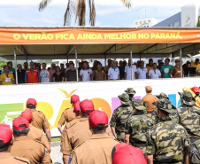 O vice governador Darci Piana participa neste sábado (21), do Lançamento do  Verão Maior 2019/2020. O evento acontece em Matinhos  e marca o início das ações dos órgãos estaduais no Litoral e nas praias de água doce nas Costas Oeste, Norte e Noroeste, durante toda a temporada até 1º de março.  Matinhos, 21/12/2019 -  Foto: Geraldo Bubniak/AEN