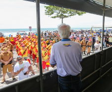 O vice governador Darci Piana participa neste sábado (21), do Lançamento do  Verão Maior 2019/2020. O evento acontece em Matinhos  e marca o início das ações dos órgãos estaduais no Litoral e nas praias de água doce nas Costas Oeste, Norte e Noroeste, durante toda a temporada até 1º de março.  Matinhos, 21/12/2019 -  Foto: Geraldo Bubniak/AEN