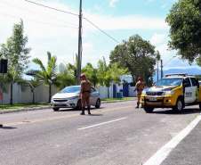 O balanço dos primeiros dias do Verão Maior 2019/2020 (de 21 a 25 de dezembro). Os índices de furto, roubo e perturbação de sossego apresentaram redução. Durante o período, houve 120 ocorrências policiais gerais a menos do que no mesmo período do ano anterior, apontando uma queda de 16%. Foto: PMPR