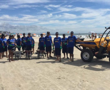 30 toneladas de lixo foram coletadas das praias na virada do ano. Foto: Sanepar
