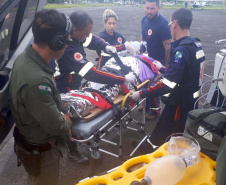 Ação rápida do Batalhão de Operações Aéreas da PM salva vítima de AVC no Litoral