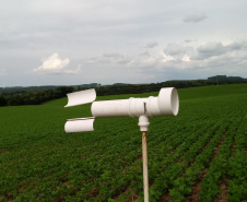 O sistema Alerta Ferrugem, desenvolvido pelo Instituto Paranaense de Assistência Técnica e Extensão Rural (Emater), está entre as melhores ferramentas de monitoramento da ferrugem asiática da soja do mundo. São 248 pontos de coleta de esporos em aproximadamente 200 municípios paranaenses, uma rede que desde 2016 tem colaborado para retardar a primeira aplicação de fungicidas, reduzindo seu uso em cerca de 35%. Foto:SEAB