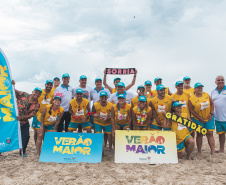 O esporte chegou na operação Verão Maior para agitar e esquentar ainda mais o clima nas areias do Litoral paranaense. Muitas atividades esportivas, recreativas e de entretenimento são ofertadas aos turistas, veranistas e a comunidade local a partir de quarta-feira (08). As atividades são coordenadas pela Superintendência Estadual do Esporte.Foto: Thiago Chas/Esporte Paraná