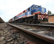 A Ferroeste (Estrada de Ferro Paraná Oeste S.A.) fechou 2019 com lucro operacional de R$ 453 mil (expurgada as depreciações), faturamento bruto na casa dos R$ 30,5 milhões e mais de 1,1 milhão de toneladas de produtos transportados na malha ferroviária que liga Cascavel a Guarapuava. Desde o início da operação da empresa estatal, em 1996, é a primeira vez que um ano termina no azul. Foto: Jaelson Lucas/AEN
