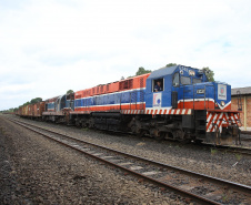 A Ferroeste (Estrada de Ferro Paraná Oeste S.A.) fechou 2019 com lucro operacional de R$ 453 mil (expurgada as depreciações), faturamento bruto na casa dos R$ 30,5 milhões e mais de 1,1 milhão de toneladas de produtos transportados na malha ferroviária que liga Cascavel a Guarapuava. Desde o início da operação da empresa estatal, em 1996, é a primeira vez que um ano termina no azul. Foto: Jaelson Lucas/AEN
