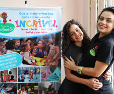 O Banco da Mulher Paranaense, programa gerenciado pela Fomento Paraná, completou três meses em dezembro colecionando bons indicadores.Na foto,  Amanda Carla dos Santos da Costa de Sousa, proprietária de uma casa de recreação infantil e organização de eventos. Foto: José Fernando Ogura/AEN