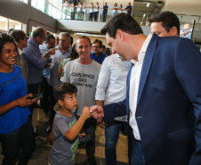 O Governador Carlos Massa Ratinho Junior lança nesta sexta-feira (17/01) o  projeto de transformação de subprodutos da agropecuária e da agroindústria em energias renováveis, no Biopark em Toledo. Serão implantadas uma usina de biometano (combustível veicular) e duas de geração de energia elétrica, a partir de dejetos suínos. Toledo, 17/01/2020 -  Foto: Geraldo Bubniak/AEN