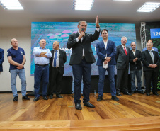 A Companhia de Saneamento do Paraná (Sanepar) vai investir R$ 152 milhões nos sistemas de água e de esgoto sanitário de Toledo, na Região Oeste. O valor será aplicado nos próximos cinco anos, conforme anúncio feito pelo governador Carlos Massa Ratinho Junior nesta sexta-feira (17), que cumpriu agenda no município. Toledo, 17/01/2020 -  Foto: Geraldo Bubniak/AEN