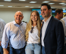 A Companhia de Saneamento do Paraná (Sanepar) vai investir R$ 152 milhões nos sistemas de água e de esgoto sanitário de Toledo, na Região Oeste. O valor será aplicado nos próximos cinco anos, conforme anúncio feito pelo governador Carlos Massa Ratinho Junior nesta sexta-feira (17), que cumpriu agenda no município. Toledo, 17/01/2020 -  Foto: Geraldo Bubniak/AEN