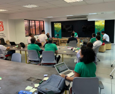 O BRDE Labs promove workshop sobre inovação no agronegócio, e dentro do escopo do Programa aconteceu na quarta-feira (15) o evento “Desafios de Inovação no Agronegócio”. Foram apresentados os principais desafios do agronegócio e as tendências do setor para os representantes das cooperativas participantes, como Cocamar, Copacol e Coopavel.  Foto: BRDE