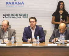 O governador Carlos Massa Ratinho Junior participa da reunião do secretariado.
Curitiba, 21-01-20.
Foto: Arnaldo Alves / AEN.


