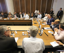 O governador Carlos Massa Ratinho Junior participa da reunião do secretariado.
Curitiba, 21-01-20.
Foto: Arnaldo Alves / AEN.


