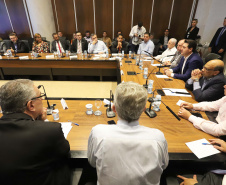 O governador Carlos Massa Ratinho Junior participa da reunião do secretariado.
Curitiba, 21-01-20.
Foto: Arnaldo Alves / AEN.


