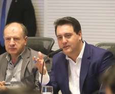 O governador Carlos Massa Ratinho Junior participa da reunião do secretariado.
Curitiba, 21-01-20.
Foto: Arnaldo Alves / AEN.


