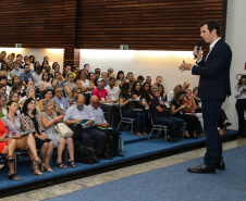 O secretário da Educação Renato Feder  no  Seminário Foco na Aprendizagem 2020  21/01/2020  -  Foto: Geraldo Bubniak/AEN