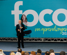 O vice-governador Darci Piana  discursa no Seminário Foco na Aprendizagem 2020  21/01/2020  -  Foto: Geraldo Bubniak/AEN