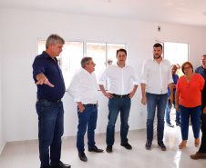 O governador Carlos Massa Ratinho Junior entrega  200 casas a famílias de Jaguariaíva. 