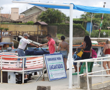 Pontal do Sul - Porto de embarque para as ilhas.Pontal do Paraná, 10-01-20.Foto: Arnaldo Alves / AEN.