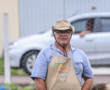 Inauguração da Horta Comunitária Moradias Marumbi do programa da Secretaria de Estado da Agricultura e do Abastecimento,  nesta quinta-feira (16), no bairro Uberaba, em Curitiba