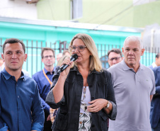 Inauguração da Horta Comunitária Moradias Marumbi do programa da Secretaria de Estado da Agricultura e do Abastecimento,  nesta quinta-feira (16), no bairro Uberaba, em Curitiba. A Superintendente de Meio Ambiente da Copel, Luisa Cristina Nastari.  22/01/2020  -  Foto: Geraldo Bubniak/AEN