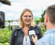 Inauguração da Horta Comunitária Moradias Marumbi do programa da Secretaria de Estado da Agricultura e do Abastecimento,  nesta quinta-feira (16), no bairro Uberaba, em Curitiba. A Superintendente de Meio Ambiente da Copel, Luisa Cristina Nastari.  22/01/2020  -  Foto: Geraldo Bubniak/AEN