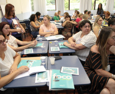 Mais de 2 mil diretores das escolas estaduais do Paraná se reúnem em Curitiba até o dia 31. É que ocorre na Capital, desde terça-feira (21), o Seminário Foco na Aprendizagem 2020, evento da Secretaria de Estado da Educação e do Esporte que busca promover o diálogo, formações e planejamento pedagógico aos gestores das instituições estaduais de ensino. Foto: Ari Dias/AEN