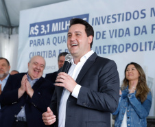 A primeira unidade de cuidados paliativos do Sul do Brasil com atendimento pelo Sistema Único de Saúde (SUS), o Hospice Erasto Gaertner, foi inaugurada nesta sexta-feira (24), em Curitiba, com a presença do governador Carlos Massa Ratinho Junior. Foto: Rodrigo Felix Leal