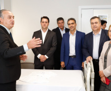 A primeira unidade de cuidados paliativos do Sul do Brasil com atendimento pelo Sistema Único de Saúde (SUS), o Hospice Erasto Gaertner, foi inaugurada nesta sexta-feira (24), em Curitiba, com a presença do governador Carlos Massa Ratinho Junior. Foto: Rodrigo Felix Leal