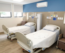 A primeira unidade de cuidados paliativos do Sul do Brasil com atendimento pelo Sistema Único de Saúde (SUS), o Hospice Erasto Gaertner, foi inaugurada nesta sexta-feira (24), em Curitiba, com a presença do governador Carlos Massa Ratinho Junior. Foto: Rodrigo Felix Leal