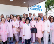 A primeira unidade de cuidados paliativos do Sul do Brasil com atendimento pelo Sistema Único de Saúde (SUS), o Hospice Erasto Gaertner, foi inaugurada nesta sexta-feira (24), em Curitiba, com a presença do governador Carlos Massa Ratinho Junior. Foto:Rodrigo Felix Leal/AEN