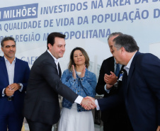 A primeira unidade de cuidados paliativos do Sul do Brasil com atendimento pelo Sistema Único de Saúde (SUS), o Hospice Erasto Gaertner, foi inaugurada nesta sexta-feira (24), em Curitiba, com a presença do governador Carlos Massa Ratinho Junior. Foto: Rodrigo Felix Leal/AEN