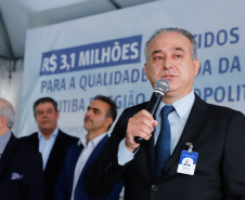A primeira unidade de cuidados paliativos do Sul do Brasil com atendimento pelo Sistema Único de Saúde (SUS), o Hospice Erasto Gaertner, foi inaugurada nesta sexta-feira (24), em Curitiba, com a presença do governador Carlos Massa Ratinho Junior. Foto: Rodrigo Felix Leal/AEN