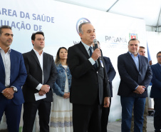 A primeira unidade de cuidados paliativos do Sul do Brasil com atendimento pelo Sistema Único de Saúde (SUS), o Hospice Erasto Gaertner, foi inaugurada nesta sexta-feira (24), em Curitiba, com a presença do governador Carlos Massa Ratinho Junior. Foto: José Fernando Ogura/AEN