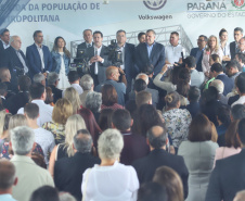 A primeira unidade de cuidados paliativos do Sul do Brasil com atendimento pelo Sistema Único de Saúde (SUS), o Hospice Erasto Gaertner, foi inaugurada nesta sexta-feira (24), em Curitiba, com a presença do governador Carlos Massa Ratinho Junior. Foto: José Fernando Ogura/AEN