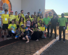 Estudantes e professores da Universidade Estadual de Ponta Grossa (UEPG) estão em São Pedro do Iguaçu, no oeste paranaense, promovendo ações da Operação Yaguaru do Projeto Rondon. As atividades desenvolvidas pelas equipes da Universidade abrangem as áreas de Cultura; Direitos Humanos e Justiça; Educação; Meio Ambiente; Saúde; Tecnologia e Produção; e Trabalho. - Curitiba, 29/01/2020 - Foto: Divulgação SETI