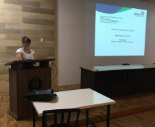 Desde o início da semana, equipe técnica da Secretaria da Saúde do Paraná percorre as regiões do estado que apresentam maiores índices de infestação de dengue para capacitação sobre o manejo clínico da doença.
Foto: SESA