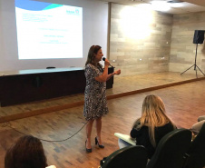 Desde o início da semana, equipe técnica da Secretaria da Saúde do Paraná percorre as regiões do estado que apresentam maiores índices de infestação de dengue para capacitação sobre o manejo clínico da doença.
Foto: SESA