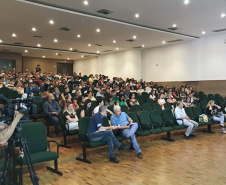 Desde o início da semana, equipe técnica da Secretaria da Saúde do Paraná percorre as regiões do estado que apresentam maiores índices de infestação de dengue para capacitação sobre o manejo clínico da doença.
Foto: SESA